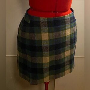Plead British Tweed Mini Skirt. Size 14
